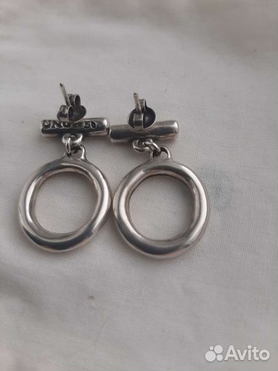 Серьги on/off с серебром