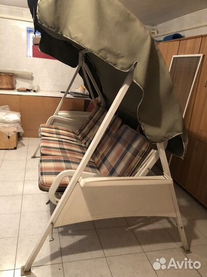 Садовые качели раскладные бу
