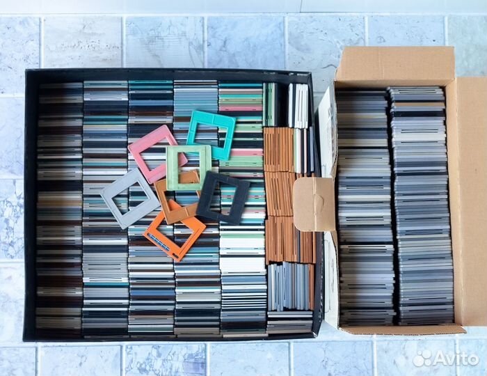 Рамки для слайдов, катушки для фотопленки 35 мм