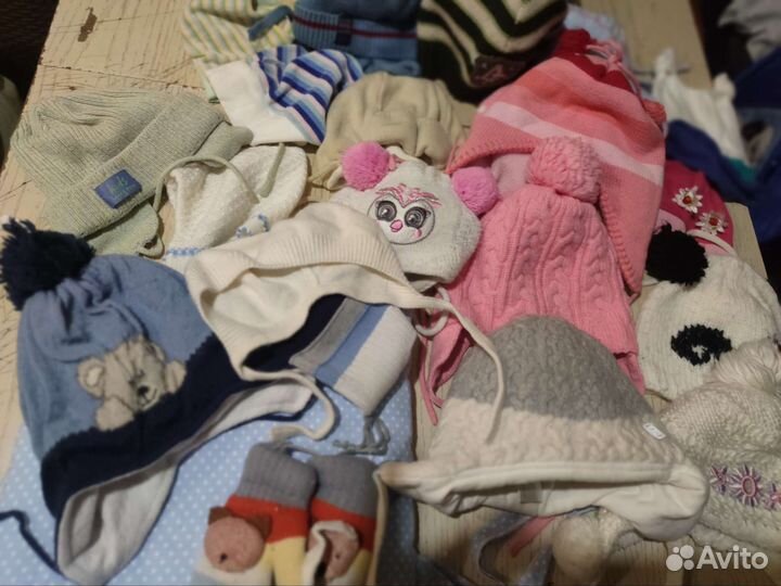 Мешок детских шапок