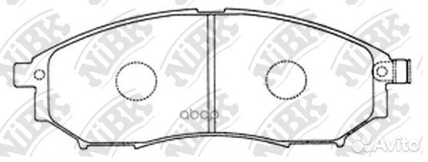 Колодки тормозные дисковые перед/зад PN2444