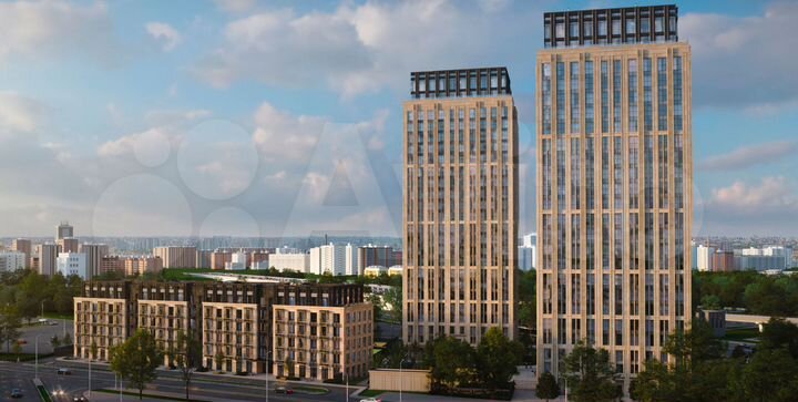 1-к. квартира, 57 м², 12/23 эт.