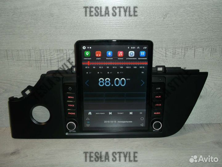 Магнитола Kia Rio 4 Tesla Android GPS WiFi