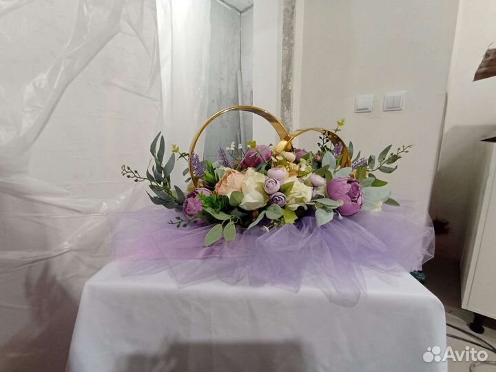 Кольца на машину свадебные