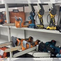 Аккумуляторная цепная пила Makita сучкорез Dewalt