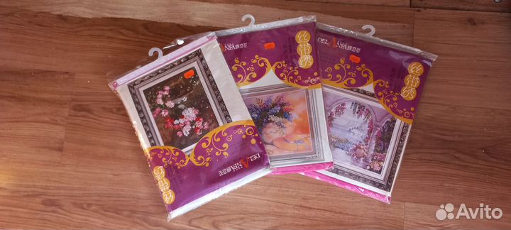 Наборы вышивки крестом, лентами,бисером,алмазами