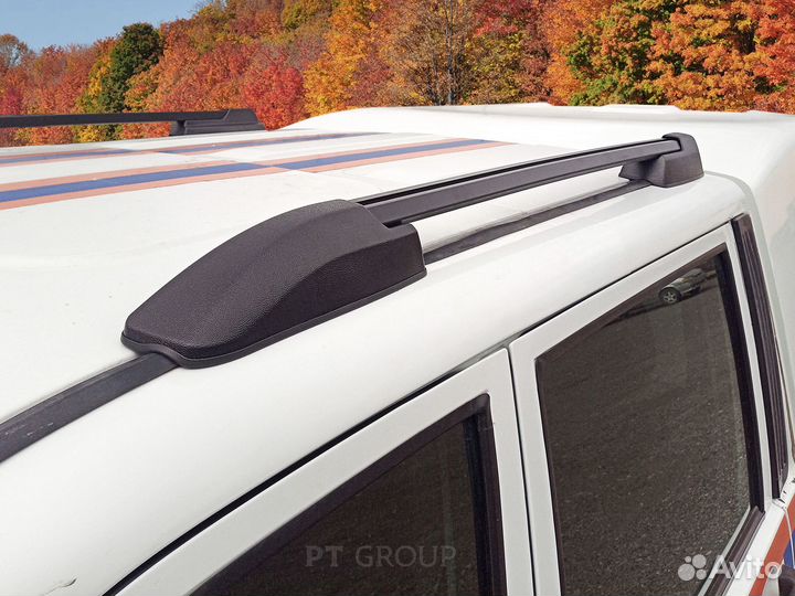 Рейлинги УАЗ Пикап на водосток без сверления крыши