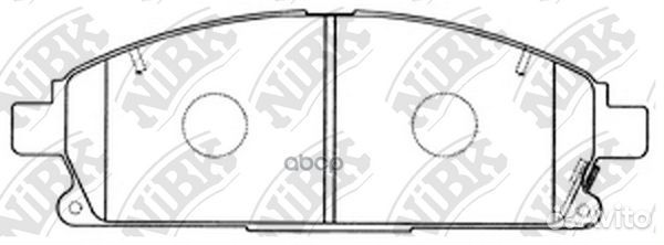 Колодки торм.пер. PN2389 NiBK