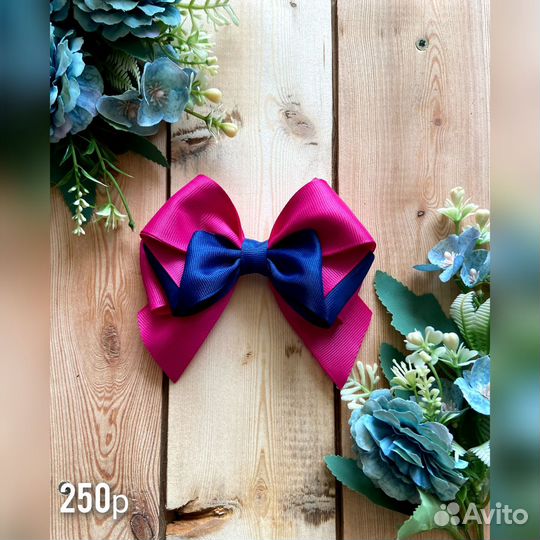 Бантики и заколки ручной работы