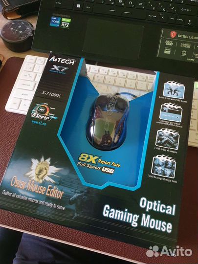 Проводная игровая мышь a4tech