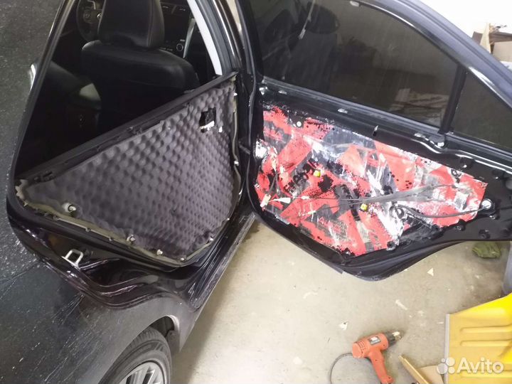 Шумоизоляция дверей автомобиля