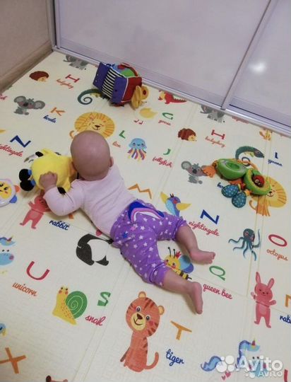 Складной коврик для ползания, 25 расцветок