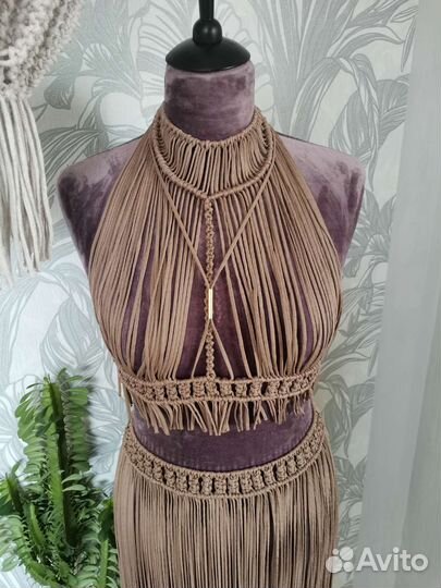 Костюм бохо макраме