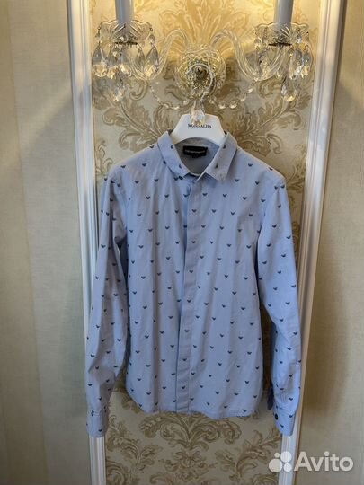 Рубашка на мальчика школьная 152, Armani оригинал