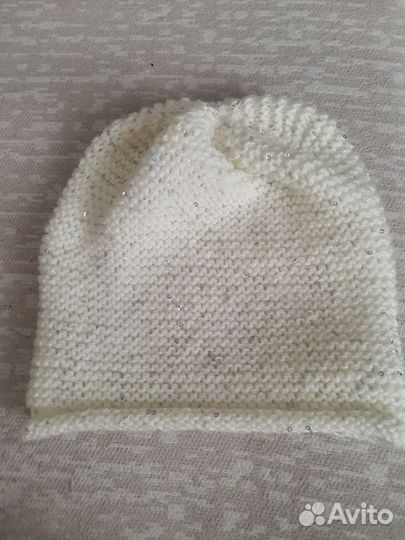 Шапка женская вязаная ручная работа