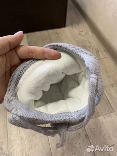 Шапка зимняя (0-3мес 2шт)