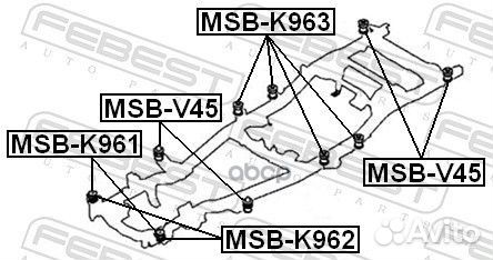 Подушка подрамника mitsubishi challenger K90#