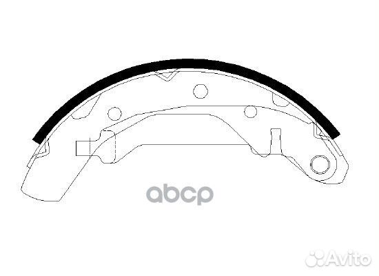 Колодки тормозные барабанные daewoo: matiz 98