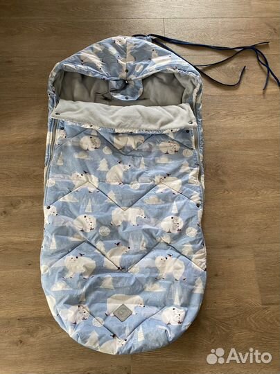 Зимний конверт в прогулочную коляску