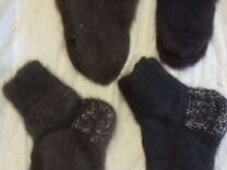 Носки из собачьего пуха ручной вязки