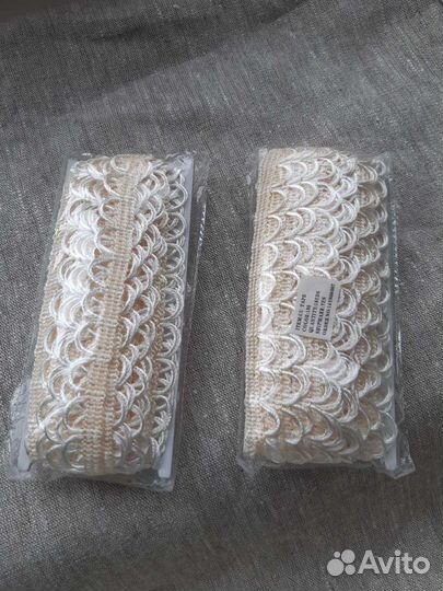 Тесьма UU цв.105 кремовый шир.18-19мм уп