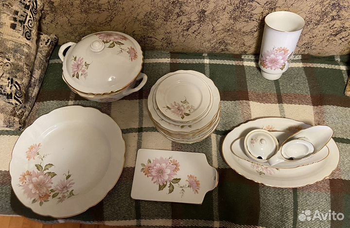 Столовый сервиз дулево хризантемы