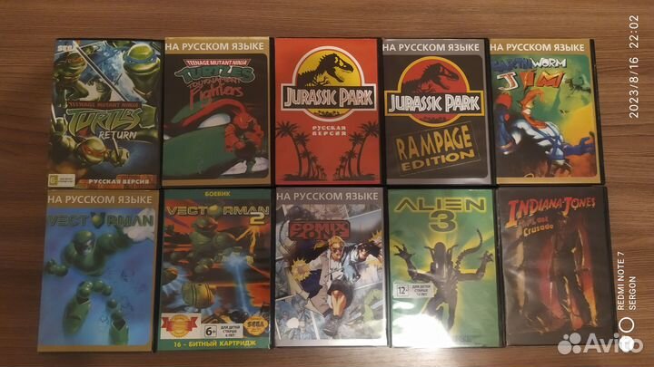 Sega mega drive 2 + картриджи