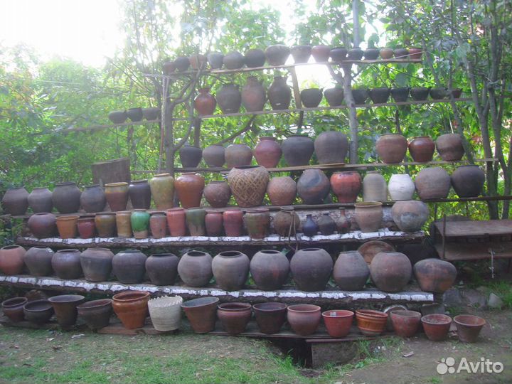 Кадки старинные деревянные бочки