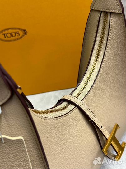 Новая женская сумка Tod's бежевая