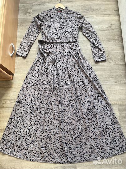 Платье в пол, длинное, 44 размер