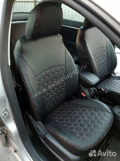 Авточехлы LADA Vesta Vesta Sw экокожа соты