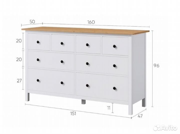 Комод IKEA массив