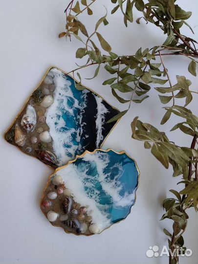 Подстаканник эпоксидная смола