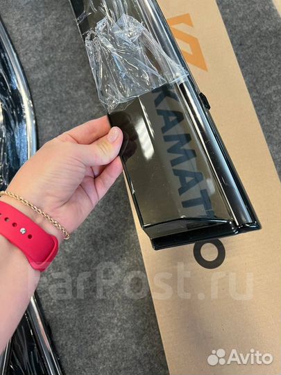 Ветровики Kamatto Honda Vezel 2014-2021 (нерж молд