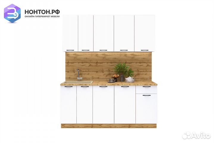 Кухня Хелмер 1.8м белая