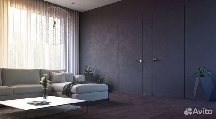 Двери скрытые межкомнатные под отделку