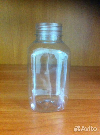 Бутылка 300 мл квадратная