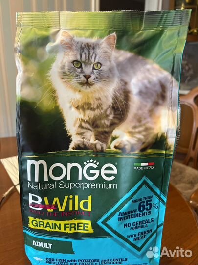 Monge Cat Bwild Grain Free Adult беззерновой