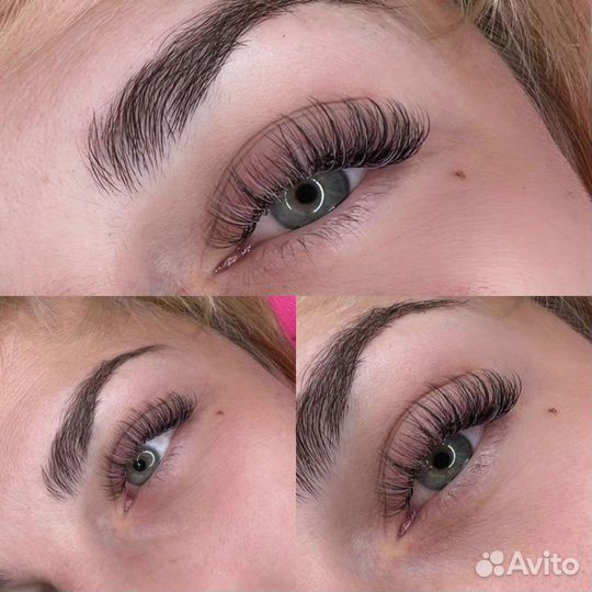 Наращивание, ламинирование ресниц, бровей