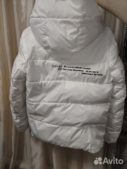 Куртка зимняя женская 42 44 размер белая