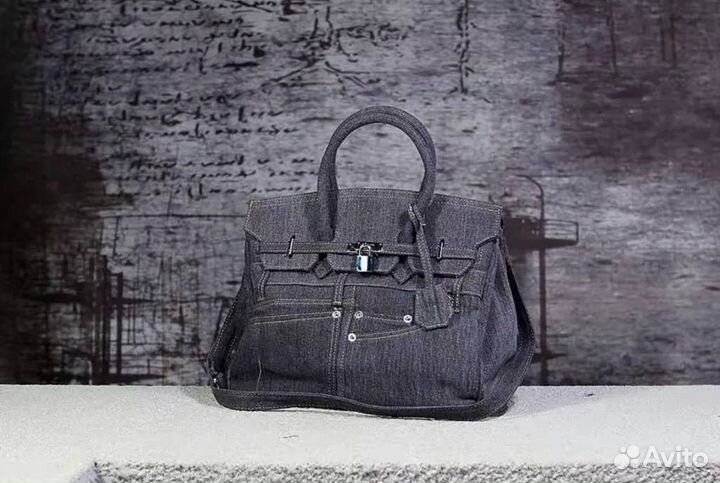 Сумка Hermes Birkin 35 джинсовая