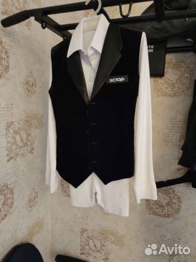 Рубашка для бальных танцев и жилетка