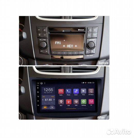 Suzuki Swift 2011-2016 Android 8.1 9 дюймов