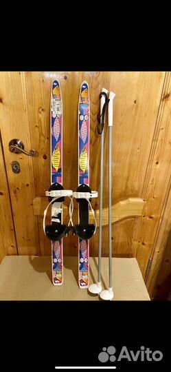 Лыжи детские 90см и 75см