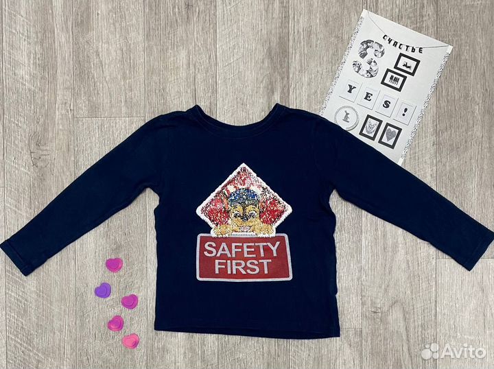 Лонгслив джинсы для девочки