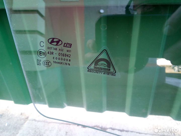 Стекло переднее правое Солярис 2