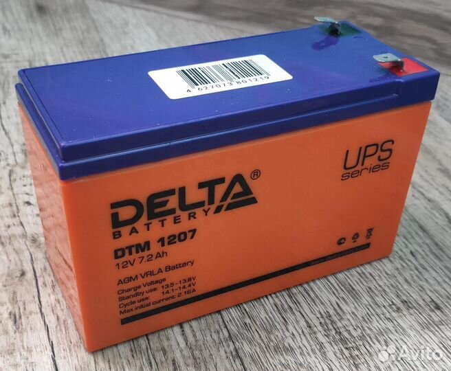 Аккумулятор Delta DTM 1207 12V 7.2Ah
