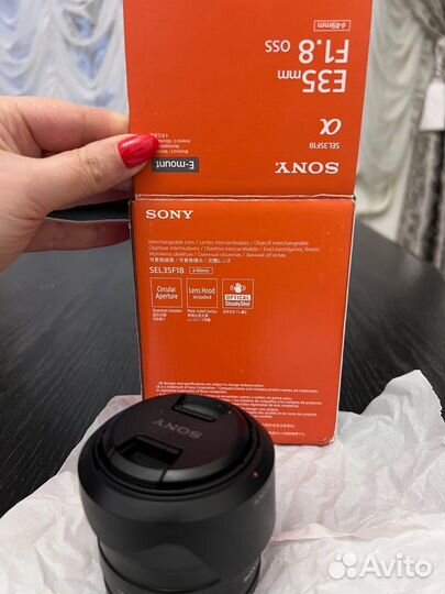Объектив sony E35 f1.8