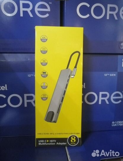 USB HUB 3.0 type-C HUB USB разветвитель 8 в 1
