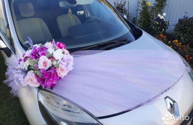 Свадебные украшения на машину
